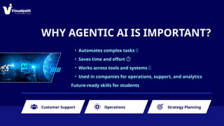 Agentic AI Training In India | Agentic AI Course Online | PPTX