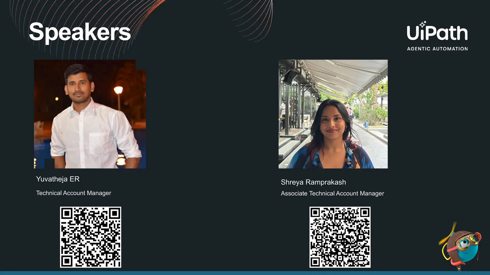 Speakers
Yuvatheja ER
Technical Account Manager
Shreya Ramprakash
Associate Technical Account Manager
 