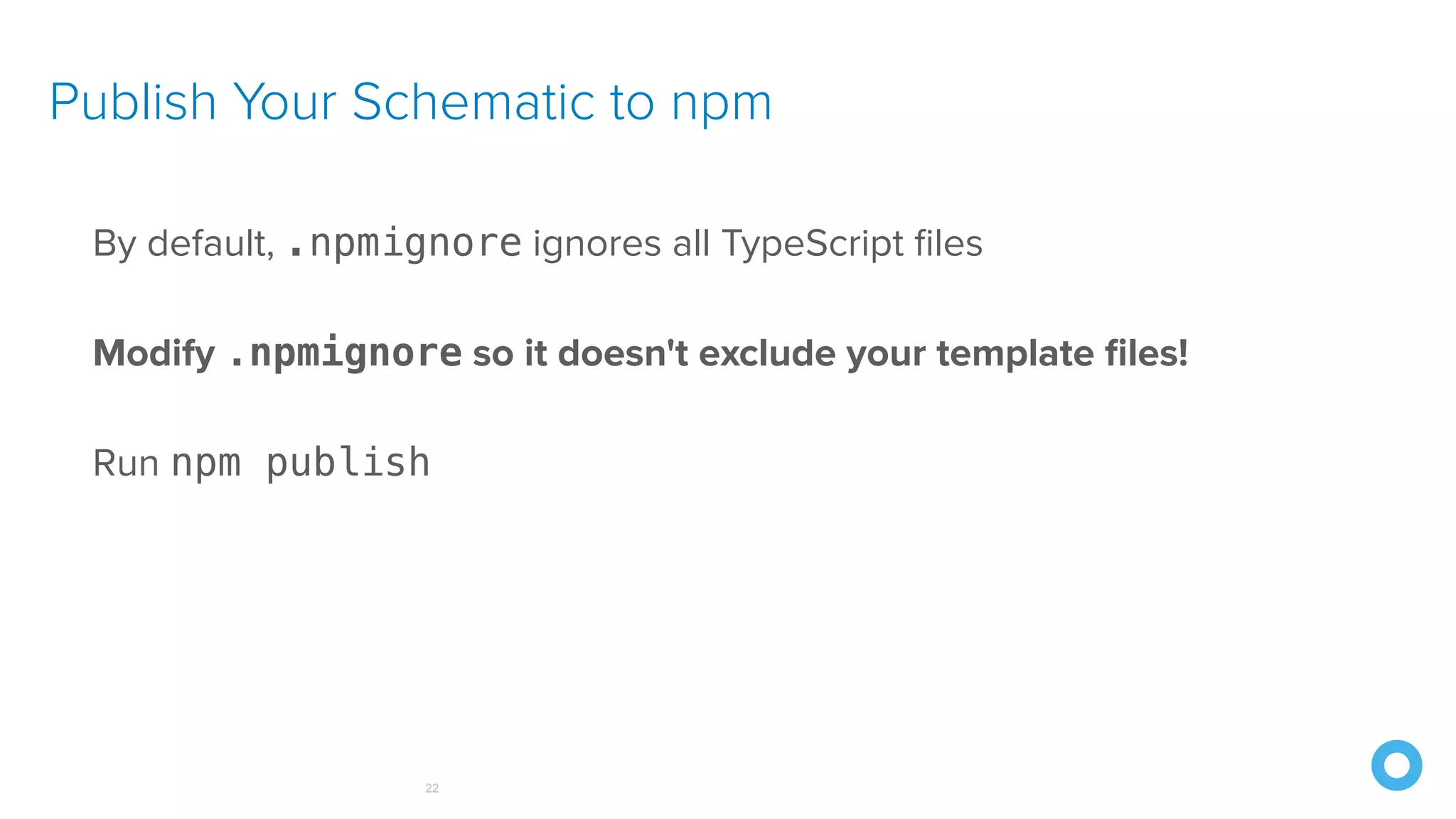 A Gentle Introduction to Angular Schematics - Angular SF 2019 | PDF
