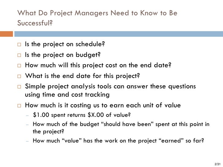 earned value management system