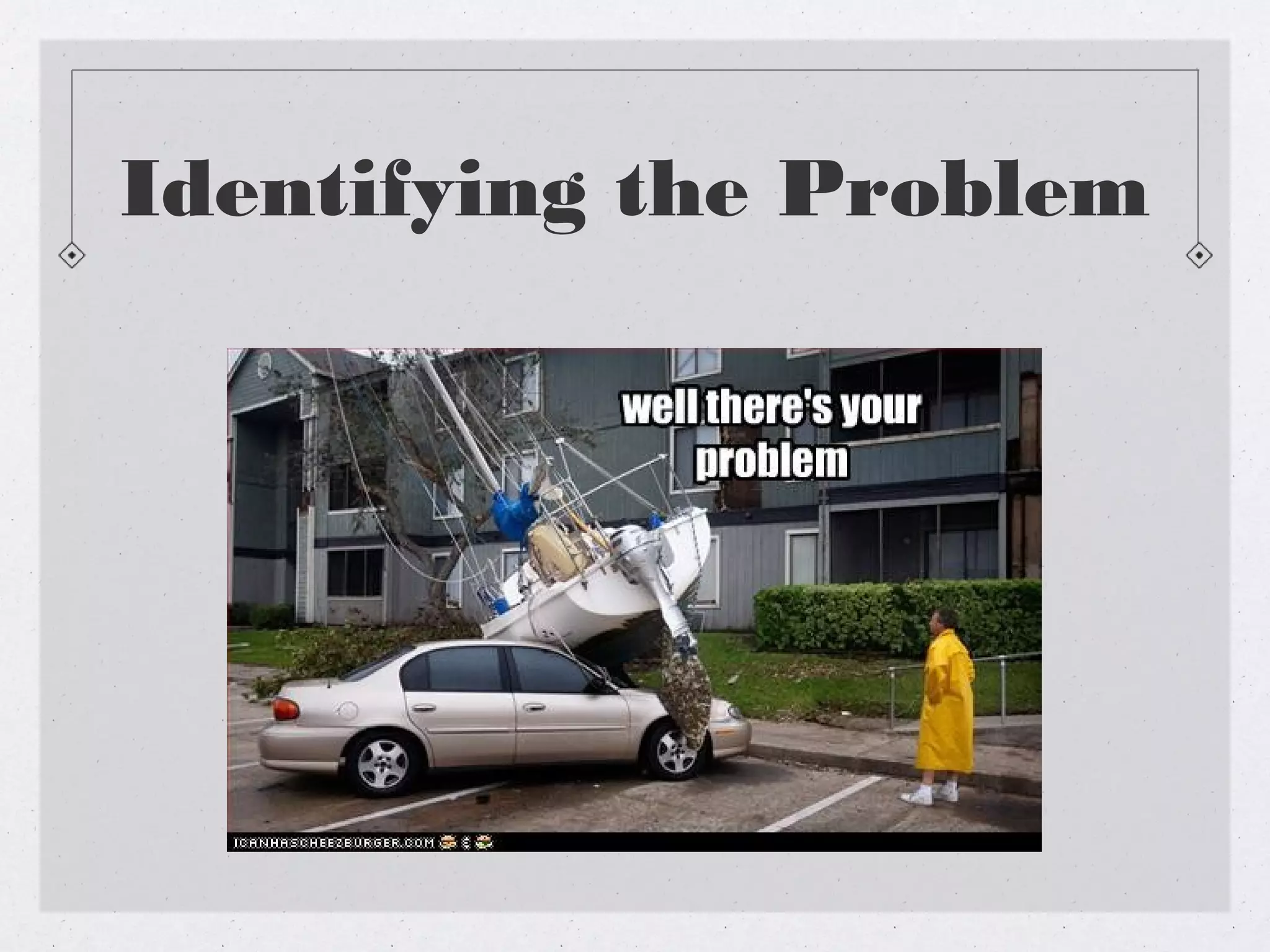 Identifying the Problem
 