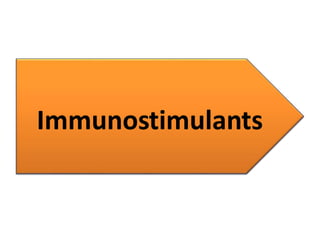 Immunostimulants
 