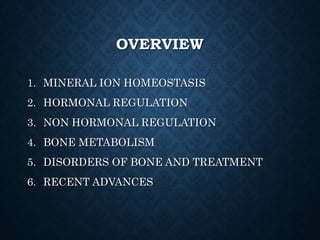 Agents affecting mineral ion homeostasis and bone turnover | PPTX