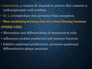 Agents affecting mineral ion homeostasis and bone turnover | PPTX