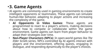 Agents in AI detailed explanations and types | PPTX