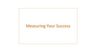 Measuring Your Success
 