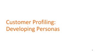 Customer Profiling:
Developing Personas
5
 