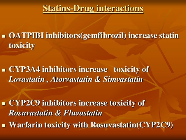 which statin can be used with gemfibrozil