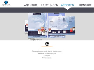 Neupositionierung der Marke Meisterpreis
Nationale B2B Kampagne
Anzeigen
Printwerbung
Anzeige und Plakat
Geldscheinheft
AnzeigenBroschüre
ARBEITENAGENTUR LEISTUNGEN KONTAKT
 