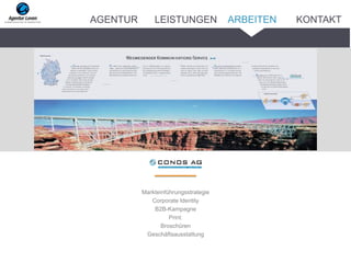 _______
Markteinführungsstrategie
Corporate Identity
B2B-Kampagne
Print:
Broschüren
Geschäftsausstattung
ARBEITENAGENTUR LEISTUNGEN KONTAKT
 