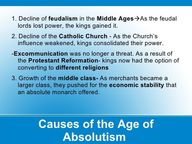 Age Of Absolutism