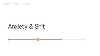 Anxiety & Shit
Impact Hub Lisbon
Old is gold
Rui Quinta
The age of ageing
with-company.com
® all rights reserved
 