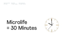 Microlife
= 30 Minutes
Impact Hub Lisbon
Old is gold
Rui Quinta
The age of ageing
with-company.com
® all rights reserved
 