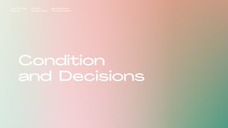 Condition
and Decisions
Impact Hub Lisbon
Old is gold
Rui Quinta
The age of ageing
with-company.com
® all rights reserved
 