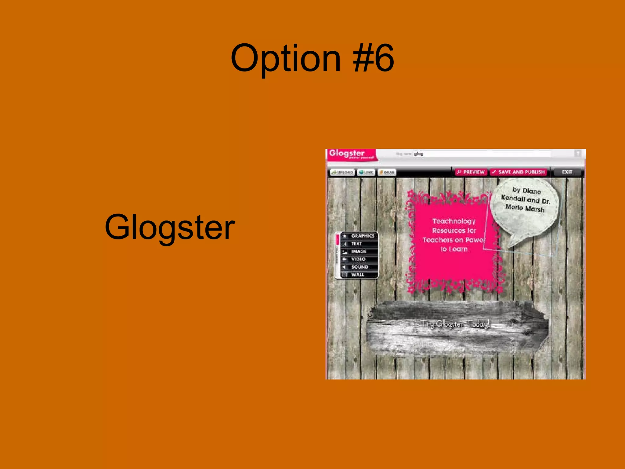 Option #6 Glogster