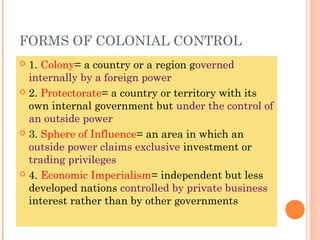 Colonial Control Aus Age of Imperialism (Africa) | PPT