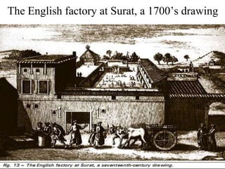 The English factory at Surat, a 1700’s drawing
 