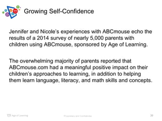Age of Learning Research: How ABCmouse Improves Motivation, Engagement ...