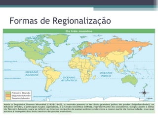 Formas de Regionalização
 