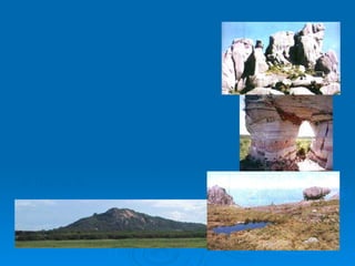 O solo é formado a partir de rochas, que com ajuda do clima e de microrganismos se transforma num material solto e macio. É composto de ar, água, matéria orgânica e mineral.                                                