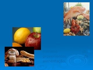 90% dos organoclorados retidos no organismo humano são provenientes da alimentação. Organoclorados 