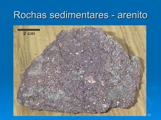 Rochas sedimentares - arenito 