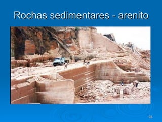 Rochas sedimentares - arenito 