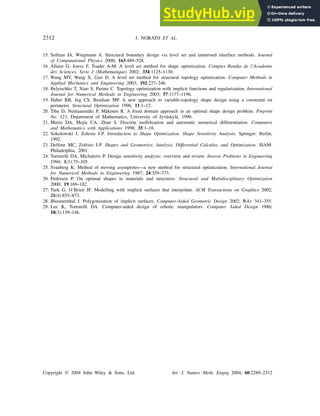 A Geometry Projection Method For Shape Optimization | PDF