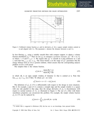 A Geometry Projection Method For Shape Optimization | PDF