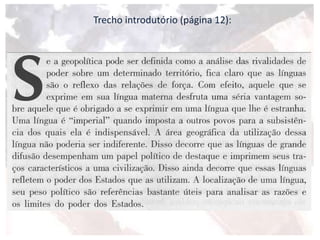 Trecho introdutório (página 12):
 