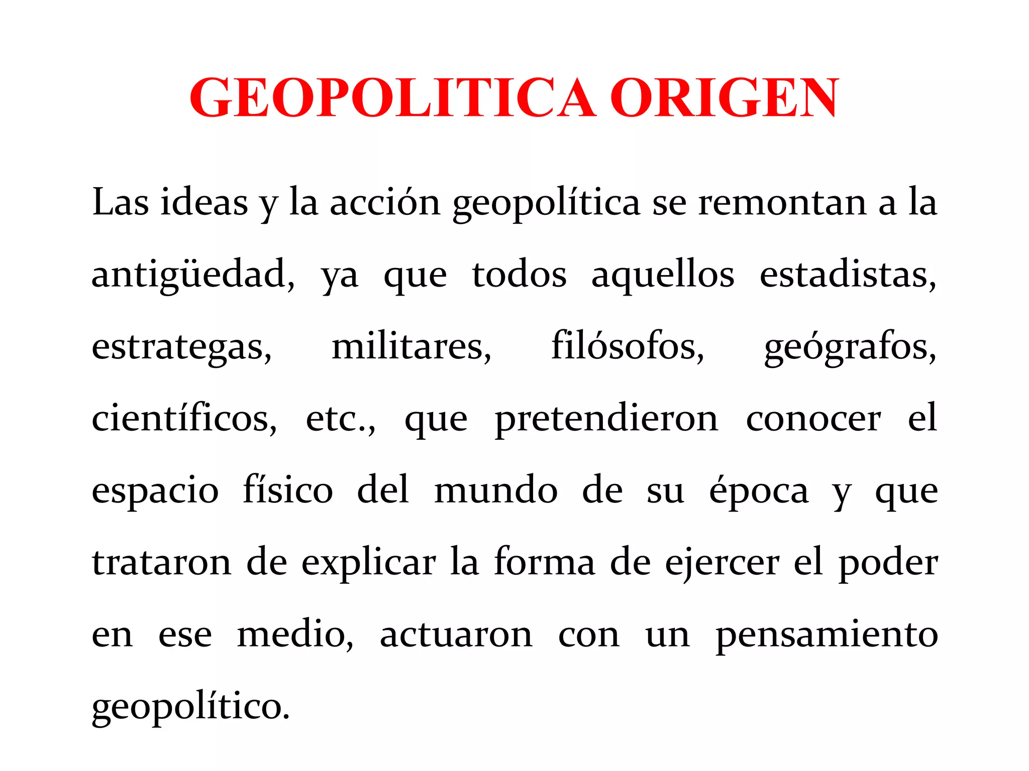 A geopolitica generalidades | PPT