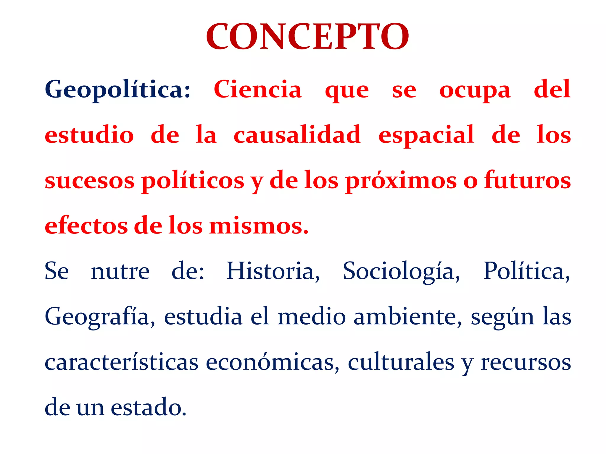 A geopolitica generalidades | PPT