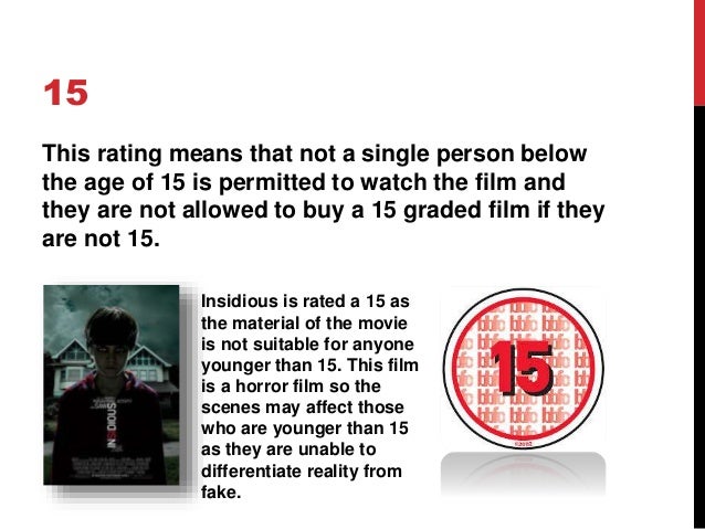 Age ratings for films