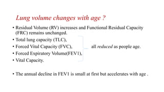 Age related changes in cvs and respiratory system | PPTX