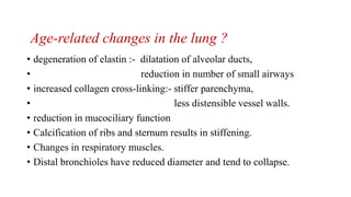 Age related changes in cvs and respiratory system | PPTX