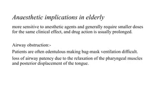Age related changes in cvs and respiratory system | PPTX