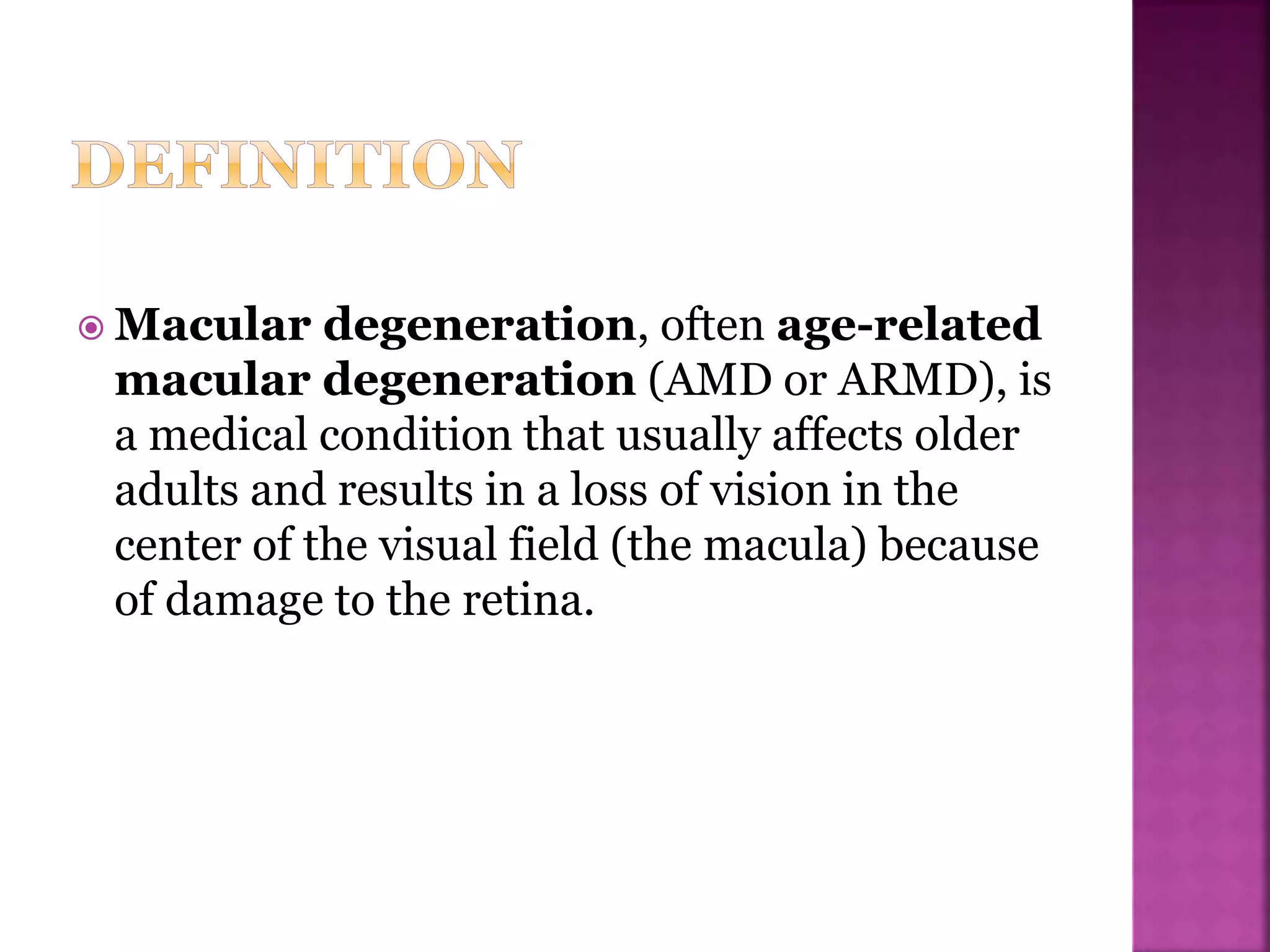 Age related macular degeneration | PPTX
