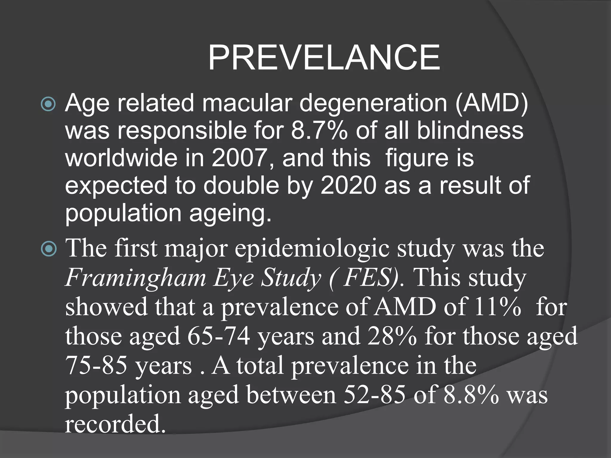 Age related macular degeneration ( | PPTX