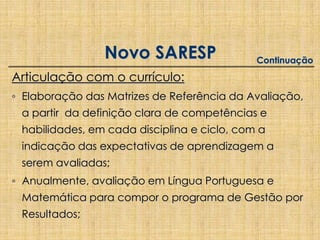 Referências:Lista de habilidades a serem avaliadas, indicadas por “Comissão de Governança”Quatro áreas de Conhecimento, 30 habilidades 45 questões de prova em cada área, duas areas por dia em dois dias de provas: 3 e 4/10Nenhuma vinculação teórica ou metodológica aos exames anteriores (a não ser o nome ENEM)Maria Inês Fini - 13 ENEM atual