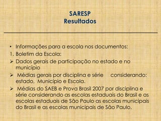 4)Ciências NaturaisPISA – OCDEObjetivosEstruturar  um esquema de referenciais comuns, estabelecidos de forma colaborativa pelos países…Analisar a si próprios pela ótica do desempenho de outros países identificando seus próprios  pontos fortes e fracos.