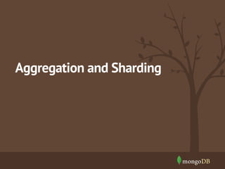 Aggregation and Sharding 
 
