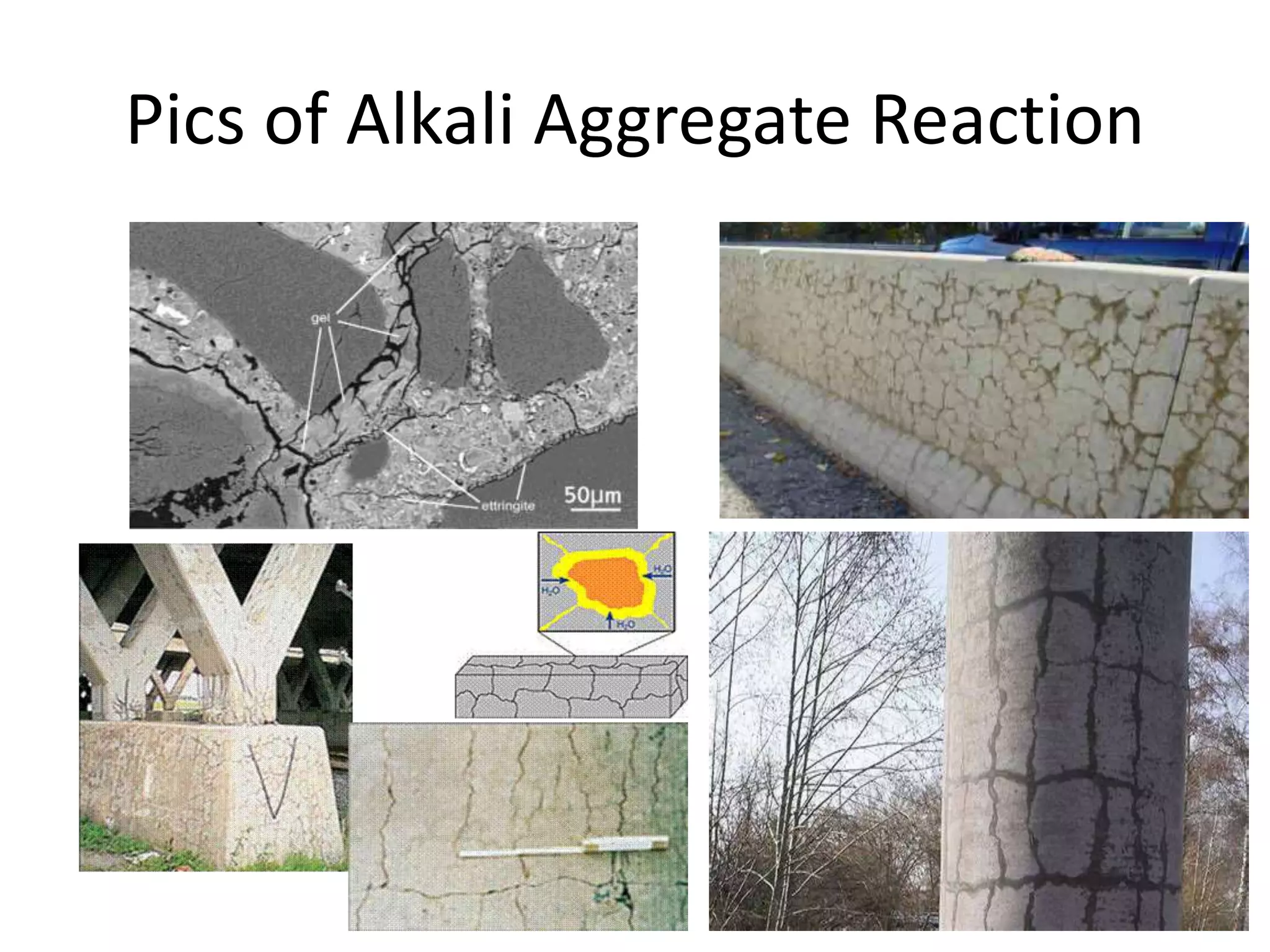 Pics of Alkali Aggregate Reaction
 