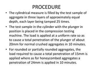 Aggregate - coarse aggregates, testing & limits | PPTX
