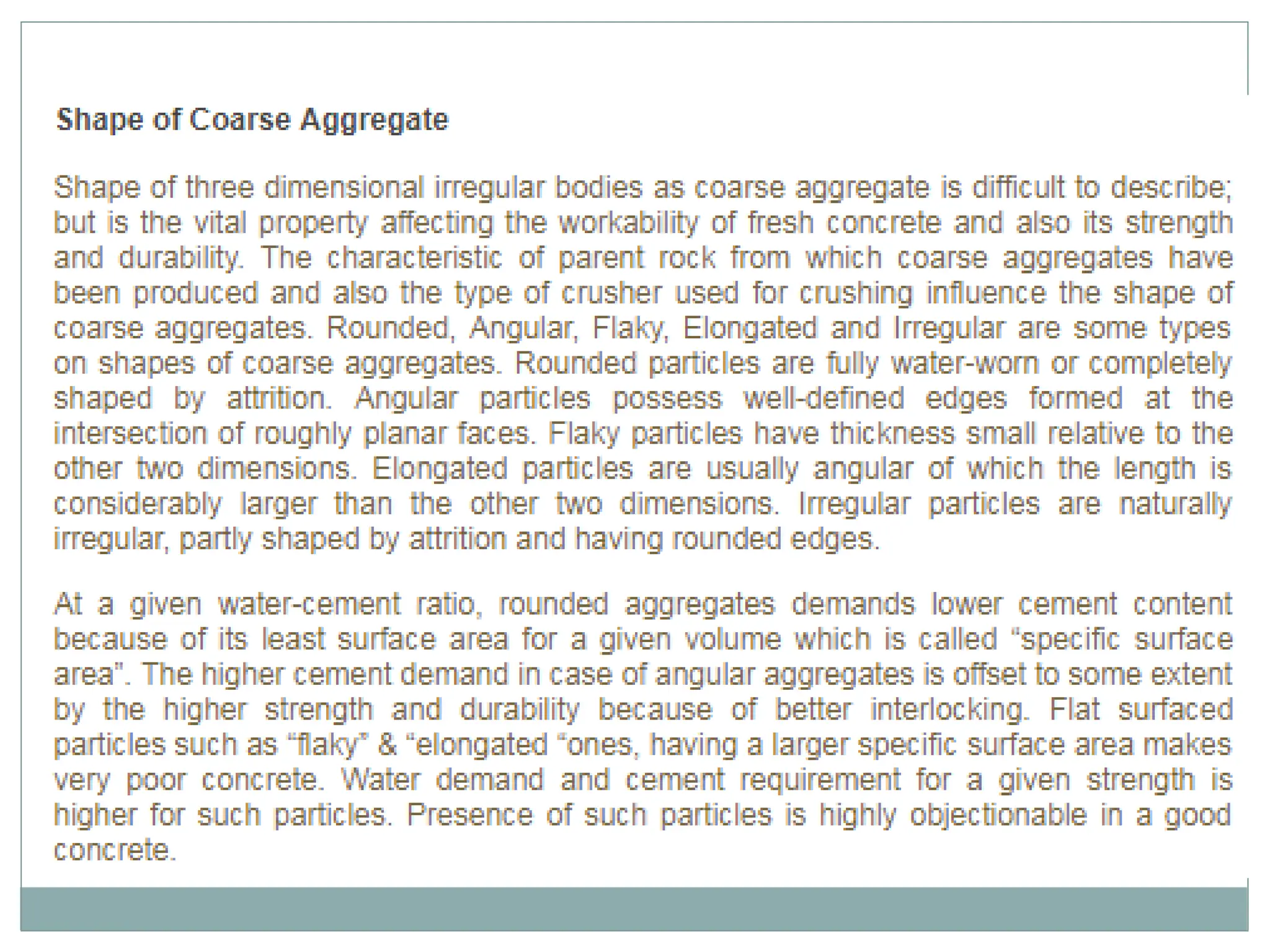 FINE AGGRGATE AND COARSE AGGREGATE IN CONCRETE | PPTX
