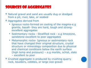 Aggregate for concrete mixing work at the site | PPT