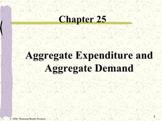 Aggregate Expenditure and Aggregate Demand ,[object Object],© 2006 Thomson/South-Western 