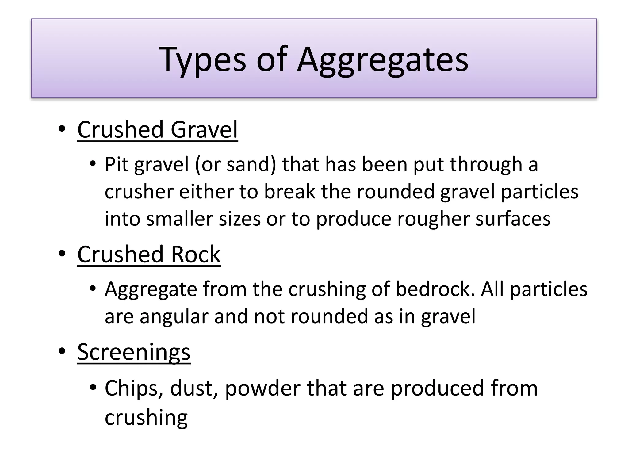 pavement materials:aggregates | PPTX
