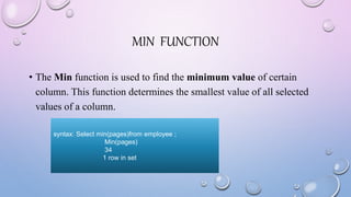 AGGREGATE FUNCTION.pptx