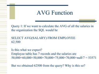 Aggregate Functions,Final | PPT