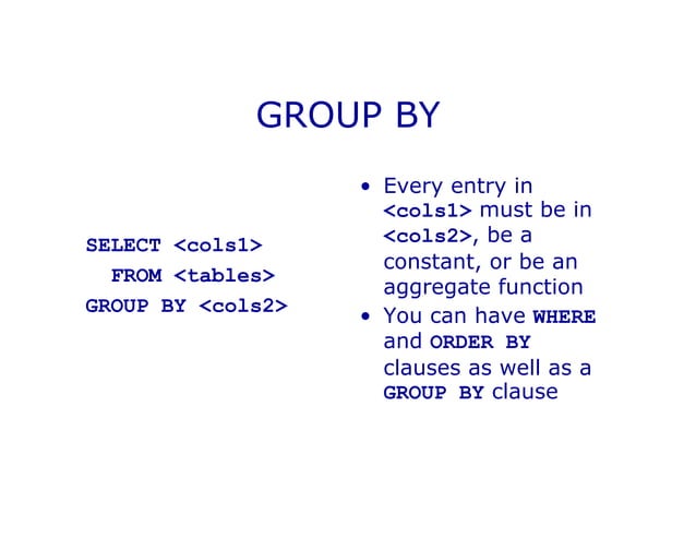 Aggregate functions in sql | PDF